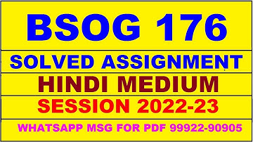 bsog 173 solved assignment 2022-23 in hindi | bsog 173 solved assignment 2022-23 | bsog 173 2022-23