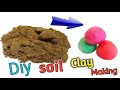 Diy soil clay making at home  how to make clay from soil step by step  origami clay making