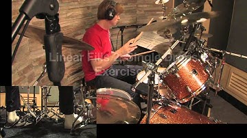 Drum Lesson No.24: Linear Fills Lesson # 4. Single Drops in Groups of 5 & 3 By CHRIS BRIEN in HD