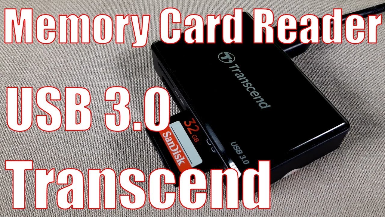 Đầu đọc Transcend USB 3.0 Multi Card Reader RDF8 (Black) 