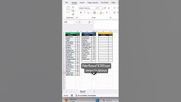 Cara Menggunakan Rumus FILTER di Excel