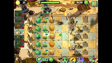 Plants vs. Zombies 2 - Ancient Egypt - Last Stand II [PvZ 2 Walkthrough]