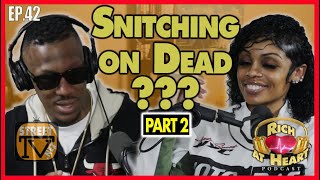 Is telling on dead suspects considered snitching? (RAH42)