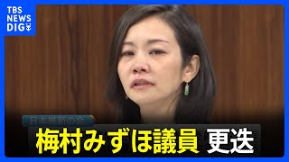 梅村みずほ議員を参院法務委員から更迭　ウィシュマさん遺族らに謝罪　日本維新の会｜TBS NEWS DIG