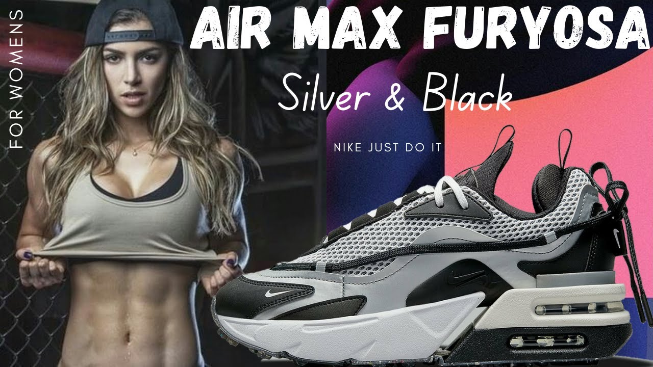 womens air max furyosa silver and black