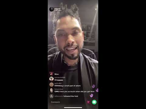 Miguel sings Girl With A Tattoo acapella style on his Live TikTok stream 11/30/2020
