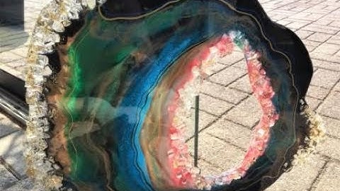 59. Free Form Resin Geode. Part 5. Unmolding/End Result