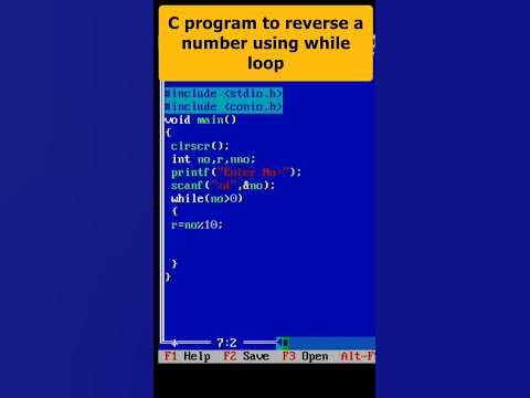 c program to reverse your number using #whileloop #shorts #shortsviral ...