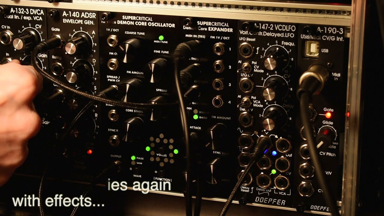 supercritical synthesizers demon core oscillator and expander demo