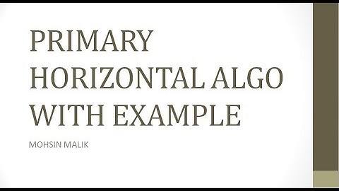PRIMARY HORIZONTAL FRAGMENTATION ALGORITHM | DDBMS