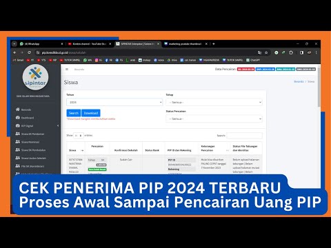 CARA CEK PENERIMA PIP 2024  | PENJELASAN LENGKAP CEK PENERIMA PIP SAMPAI PROSES PENCAIRAN PIP