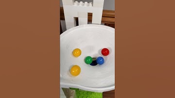 Giant Funnels for Lego Duplo compatible Marble Run #marbleasmr #marblerun #legoduplo #shorts