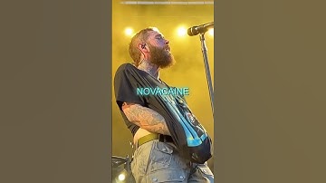 Thumbnail of Post Malone on his most POWERFUL song 😳| #shorts