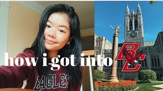 how i got into boston college｜gpa, sat score, extracurriculars, etc. (+ some advice)