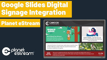 Google Slides Digital Signage Integration | Planet eStream Digital