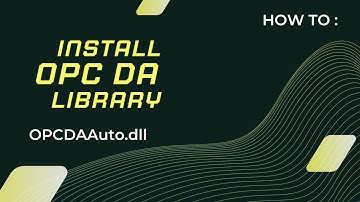 How to install OPC DA library