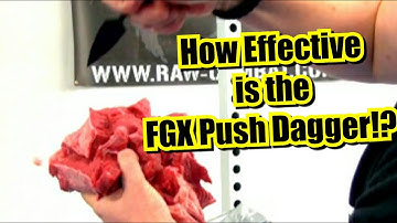 Exactly HOW Sharp is the Cold Steel FGX Push Dagger!?  Cutting Test Review