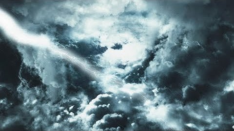 Flying Through Dark Storm Clouds Stock Motion Graphics