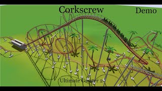 Corkscrew DEMO from Ultimate Coaster 2 (4k)