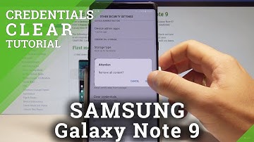 How to Clear Security Credentials in SAMSUNG Galaxy Note 9 - Delete Credentials |HardReset.Info