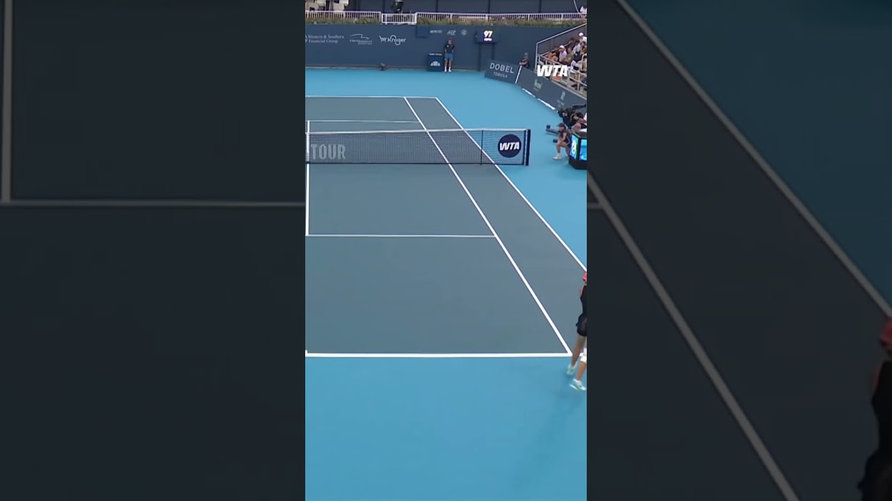 Blink & You’ll Miss It 😤Elena Rybakina takes the first set against Shnaider. #WTA #CincyTennis