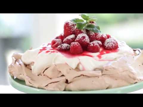 Beth's Chocolate Raspberry Pavlova Recipe | ENTERTAINING WITH BETH