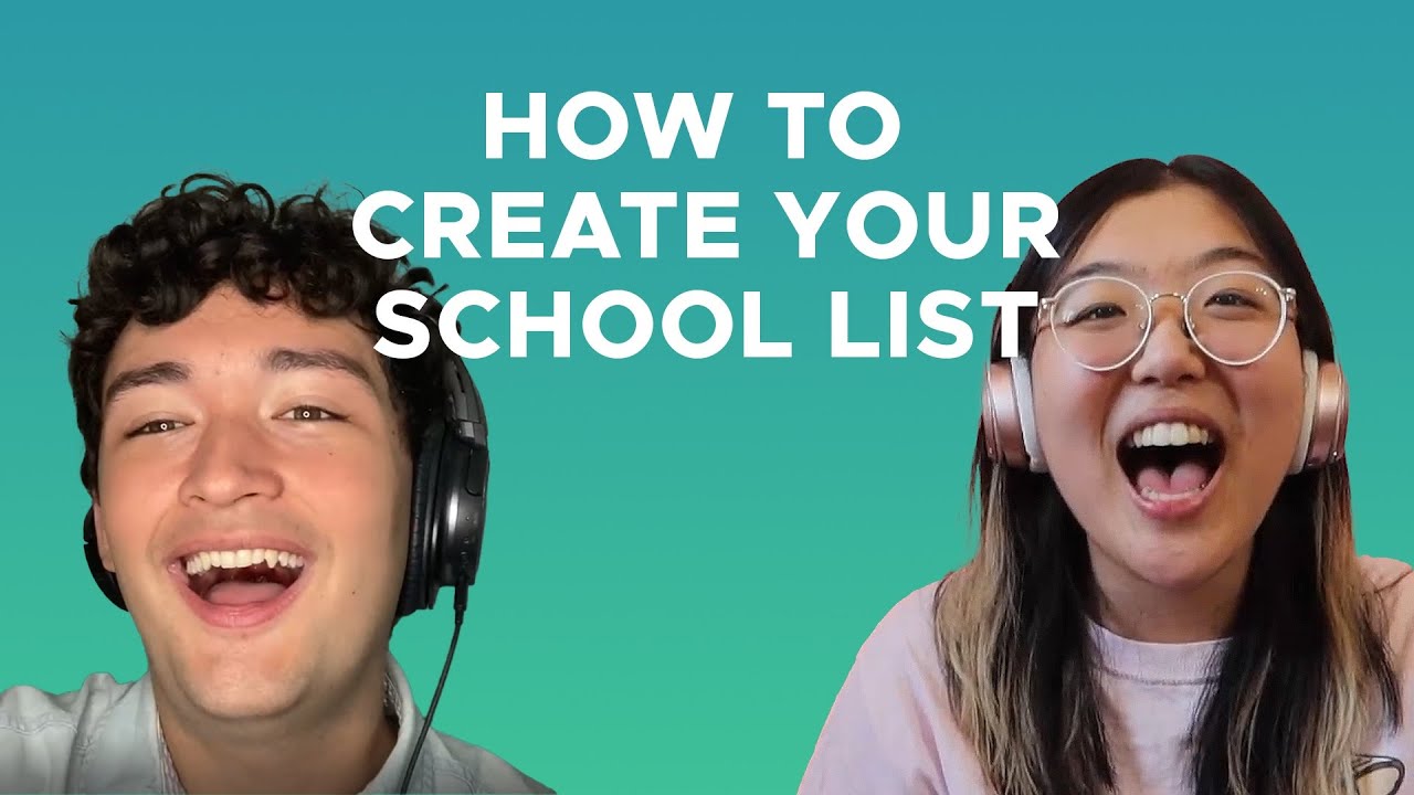 How to Create the Perfect College List - YouTube
