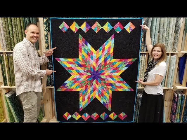FREE PATTERN + One Jelly Roll = Lone Star Quilt! - YouTube free-pattern-one-jelly-roll-lone-star-quilt-youtube