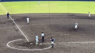 花咲徳栄対山梨学院 2回裏 石井陽昇タイムリーヒット