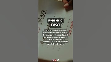 Questioned Document Examination | #forensicscience #forensics #crimesceneinvestigation