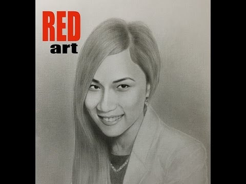 Рисуем портрет в технике Сухая кисть. Speed drawing portrait with Dry Brush