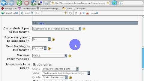 Tutorial Moodle Creating a Forum