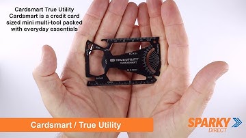 True Utility Cardsmart is a credit card-sized mini multi-tool packed with everyday essentials