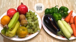 How to clean Vegetables and Fruits during Coronavirus Pandemic/ Covid-19 precaution measures