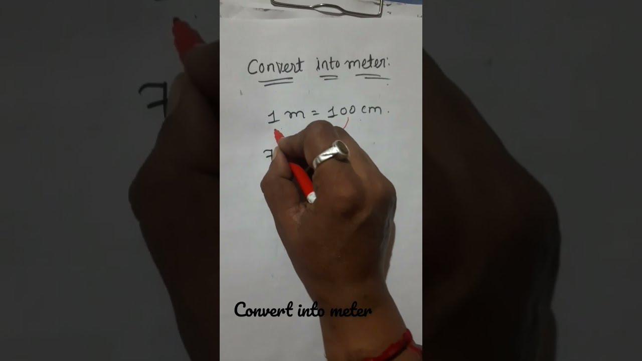  Convert Into Meter