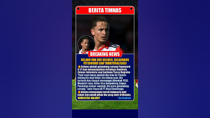 Delano Van Der Heijden, Gelandang Feyenoord Ingin Bela Timnas Indonesia