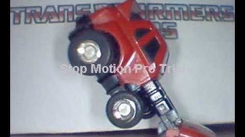 transformers G1 cliffjumper stop motion