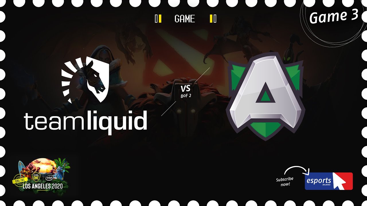 Liquid VS. Alliance – Dota 2 7.25c at ESL ONE LA [Final Game], Wesave Dota 2 and game new update