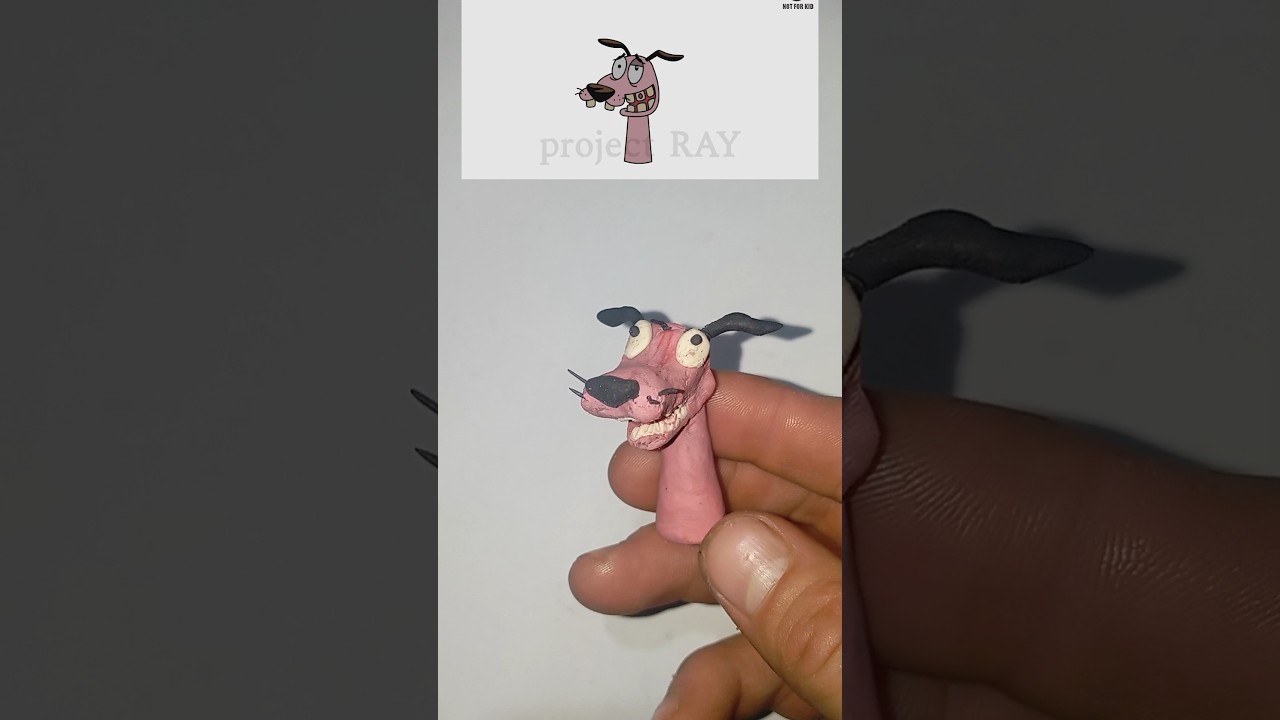 Создание персонажа Спрунки, трусливого пса по имени Караж, с помощью 3D-ручки 