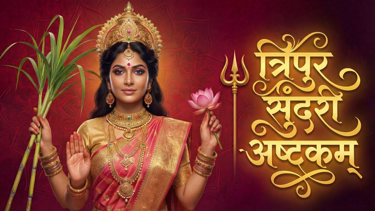 Tripura Sundari Ashtakam | त्रिपुर सुंदरी अष्टकं | Goddess Shakti Trance Stotra  Divine Drill