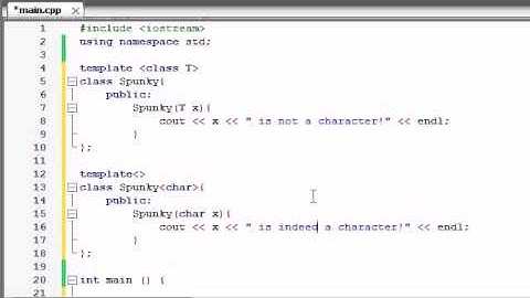 Buckys C++ Programming Tutorials   61   Template Specializations