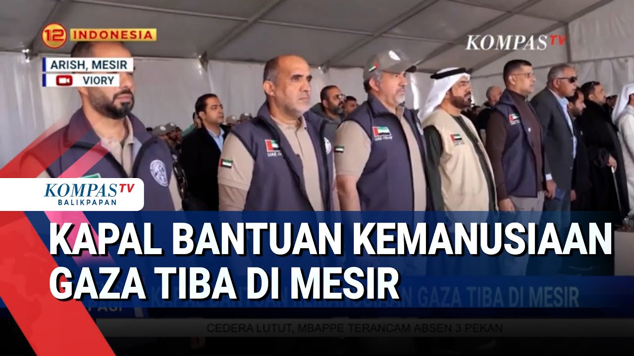 Kapal Bantuan Kemanusiaan Gaza Tiba di Mesir