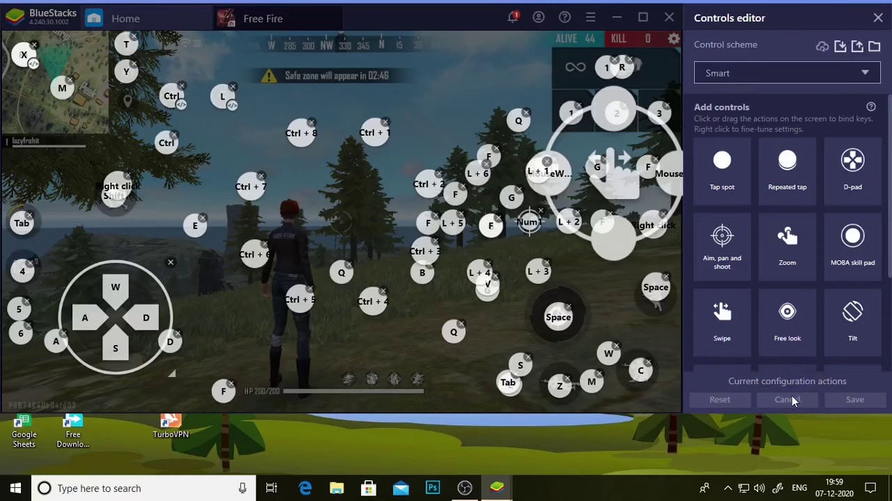 How to create and edit keyboard controls for Free Fire on BlueStacks 5 –  BlueStacks Support