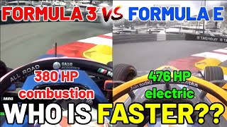 Is FORMULA 3 faster than FORMULA E??