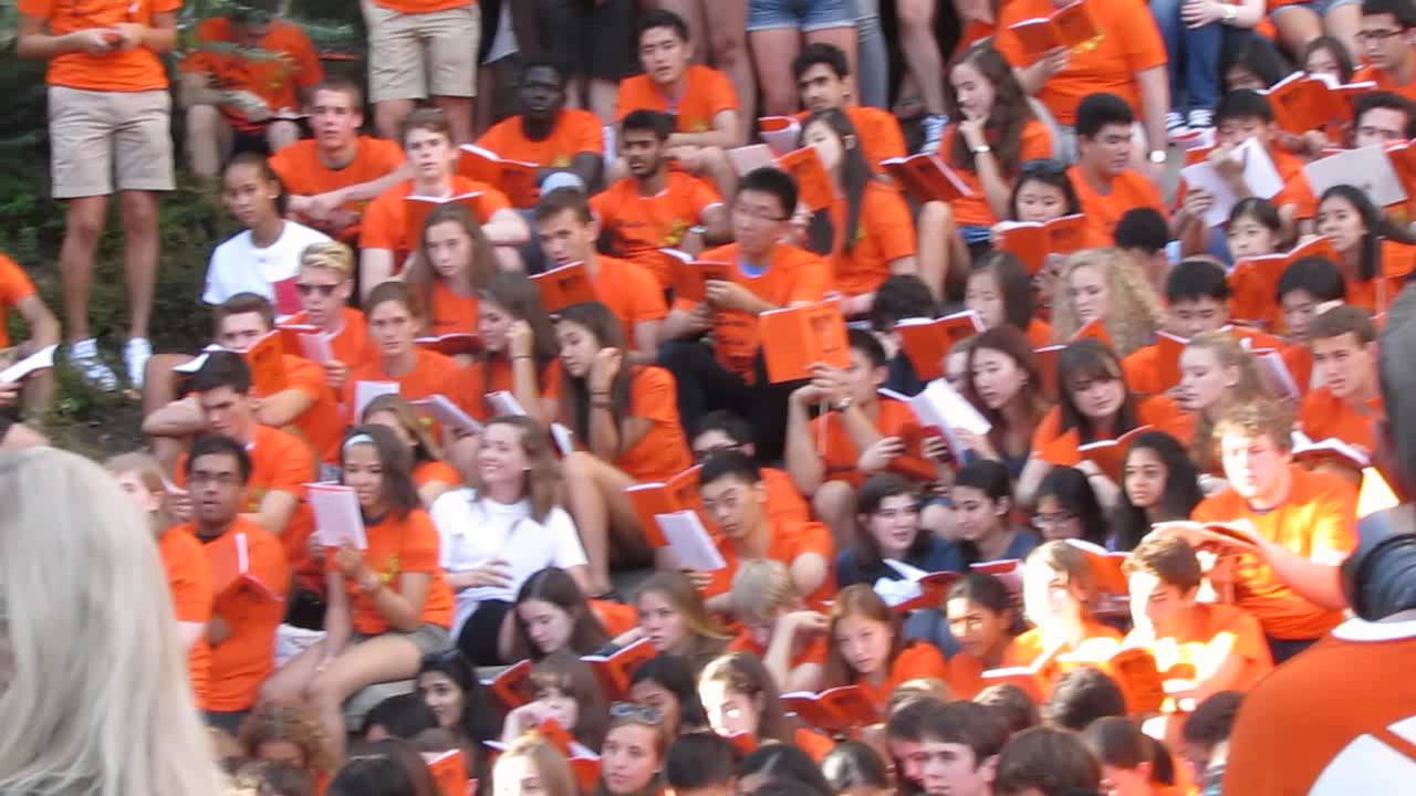 2015-09-13 Princeton Class of 2019 Freshman Step Sing (2)