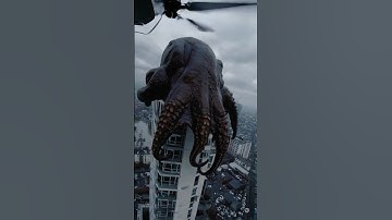 You Won’t Believe What’s On This Building 😱| #Shorts #YouTubeShorts #Viral #FYP #OctopusAttack