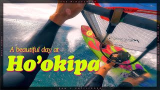 A Beautiful Day Windsurfing Ho'okipa - Raw and Unfiltered #windsurfing #wavesHookipa