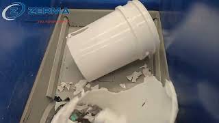 Zerma ZHS 600 Shredder - Shredding PP Buckets