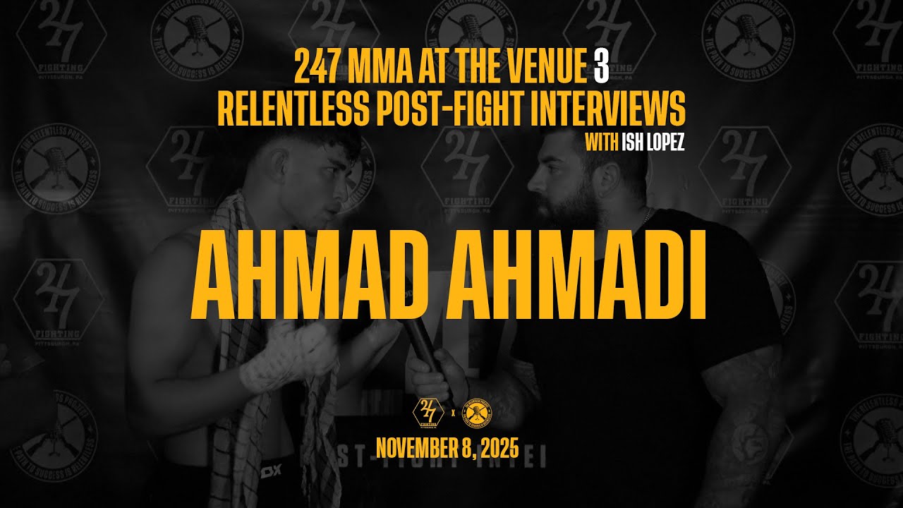TRP x 247 MMA at the Venue Post-FIght Interview with Ahmad AHMADI