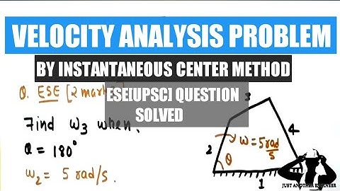 Numerical on instantaneous centre method | Theory Of Machine